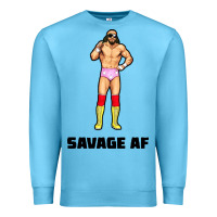 Ocean Blue savage af Premium Sweatshirt - linhVisuals