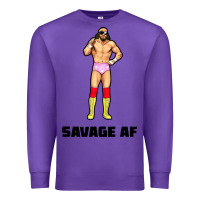 Purple savage af Premium Sweatshirt - linhVisuals