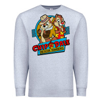 Heather Grey chip and dale anime character Premium Sweatshirt - linhVisuals