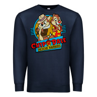 Navy chip and dale anime character Premium Sweatshirt - linhVisuals
