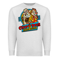 Oatmeal Heather chip and dale anime character Premium Sweatshirt - linhVisuals