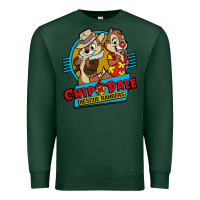 Sports Green chip and dale anime character Premium Sweatshirt - linhVisuals
