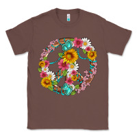 Chestnut floral peace sign with gemstone Classic Tee - Artiststas