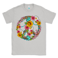 Moon Dust floral peace sign with gemstone Classic Tee - Artiststas