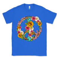 True Royal floral peace sign with gemstone Classic Tee - Artiststas