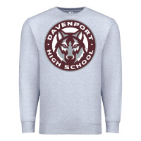 Heather Grey davenport high school, davenport Premium Sweatshirt - linhVisuals