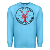 Ocean Blue texas crawfish boil crew Premium Sweatshirt - linhVisuals