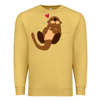 Antique Gold otter Premium Sweatshirt - linhVisuals