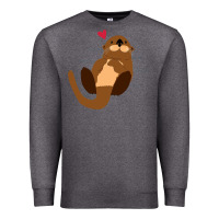Charcoal Heather otter Premium Sweatshirt - linhVisuals