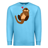 Ocean Blue otter Premium Sweatshirt - linhVisuals