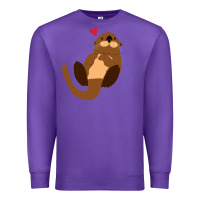Purple otter Premium Sweatshirt - linhVisuals