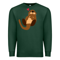 Sports Green otter Premium Sweatshirt - linhVisuals