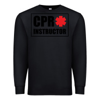 Black cpr instructor Premium Sweatshirt - linhVisuals