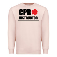 Pale Pink cpr instructor Premium Sweatshirt - linhVisuals
