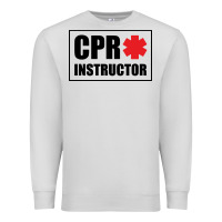 Dove Grey cpr instructor Premium Sweatshirt - linhVisuals