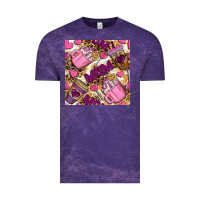 Cloud Purple mom coffee cups with leopard seamless pattern bbs Vintage Tee - BundleAndBundleShop