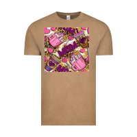 Vintage Coffee mom coffee cups with leopard seamless pattern bbs Vintage Tee - BundleAndBundleShop