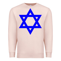 Pale Pink star of david Premium Sweatshirt - linhVisuals