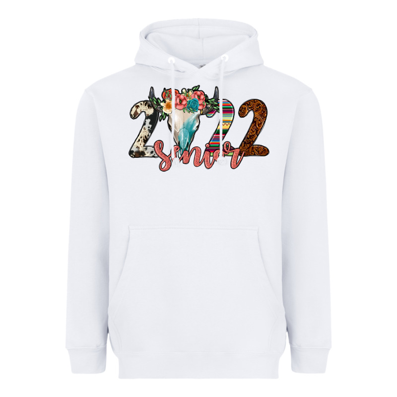 2022 Senior Bull Skull Heavyweight Hoodie by JahusDesignShop | Teevron