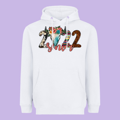 2022 Senior Bull Skull Heavyweight Hoodie Designed By Jahusdesignshop