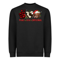 Black peace love christmas Heavyweight Sweatshirt - JahusDesignShop