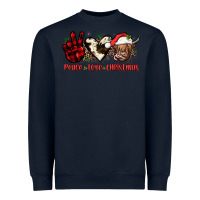 Navy peace love christmas Heavyweight Sweatshirt - JahusDesignShop