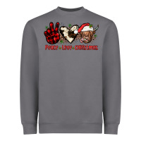 Storm peace love christmas Heavyweight Sweatshirt - JahusDesignShop