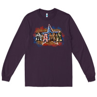 Plum patriotic mama Long Sleeve Tee - BundleAndBundleShop