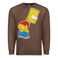 Chestnut TRIPY BART SIMPSONS Premium Sweatshirt - linhVisuals