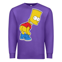 Purple TRIPY BART SIMPSONS Premium Sweatshirt - linhVisuals