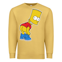 Antique Gold TRIPY BART SIMPSONS Premium Sweatshirt - linhVisuals