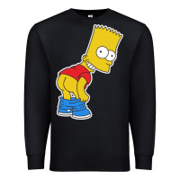 Black TRIPY BART SIMPSONS Premium Sweatshirt - linhVisuals