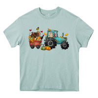 Thanksgiving Tractor Heavy Core Tee | Teevron