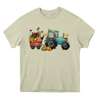 Mossy thanksgiving tractor Heavy Core Tee - CowGirlArtShop