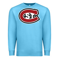 Ocean Blue st cloud state huskies Premium Sweatshirt - linhVisuals