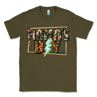 Army Green Mama's boy Mother's Day Classic Tee - CowGirlArtShop