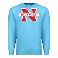 Ocean Blue nicholls state colonels wordmark Premium Sweatshirt - linhVisuals