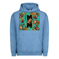 Pigment Pebble Blue American football mom Urban Hoodie - Jasminsmagicworld