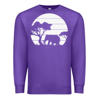 Purple elephant art Premium Sweatshirt - linhVisuals