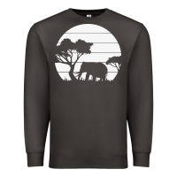 Smoke elephant art Premium Sweatshirt - linhVisuals