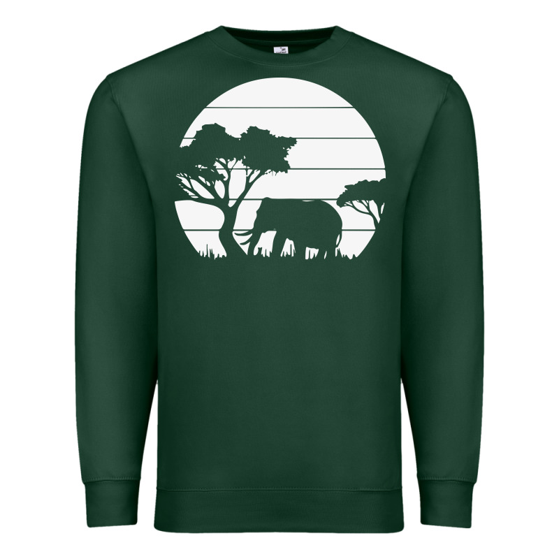 Elephant Art Premium Sweatshirt by linhVisuals | Teevron
