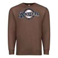Chestnut The Brew Crew Baseball Premium Sweatshirt - linhVisuals