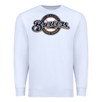 White The Brew Crew Baseball Premium Sweatshirt - linhVisuals