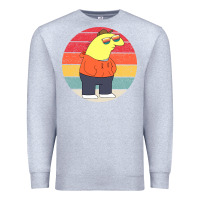 Heather Grey smiling friends Premium Sweatshirt - linhVisuals