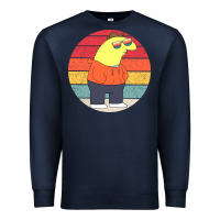 Navy smiling friends Premium Sweatshirt - linhVisuals