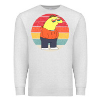 Oatmeal Heather smiling friends Premium Sweatshirt - linhVisuals