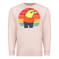 Pale Pink smiling friends Premium Sweatshirt - linhVisuals