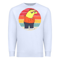White smiling friends Premium Sweatshirt - linhVisuals