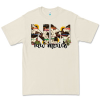Bone new mexico state cowhide serape cactus Premium Tee - RanaPortraitStore