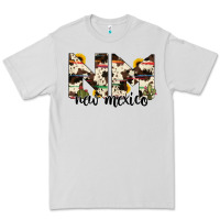 Dove Grey new mexico state cowhide serape cactus Premium Tee - RanaPortraitStore